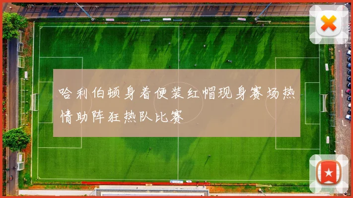 哈利伯顿身着便装红帽现身赛场热情助阵狂热队比赛